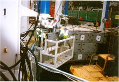 Bolting on another ring of concrete segments at Warrior Square.